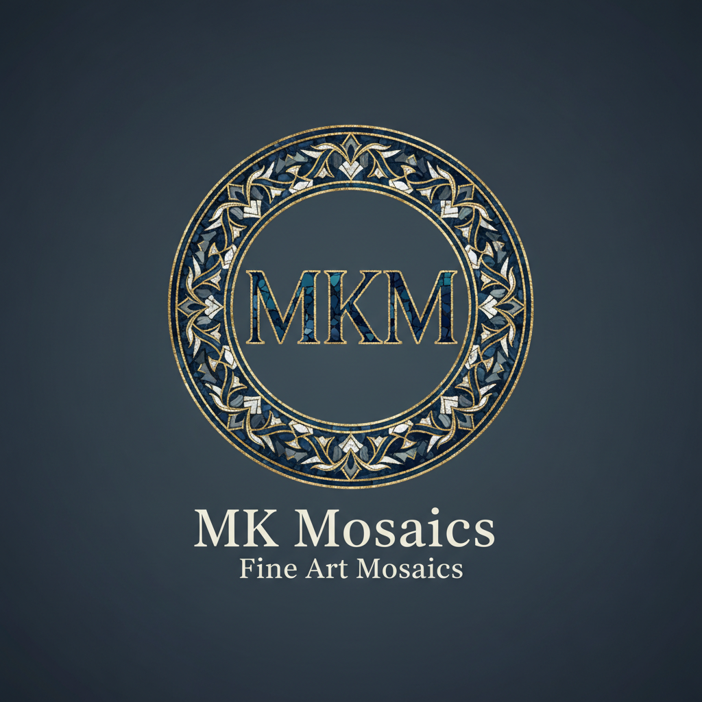 MKM Mosaics Logo - Stormy Blues